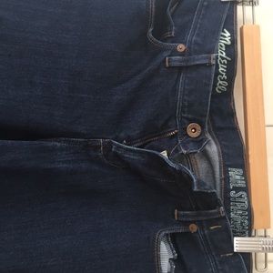 Madewell Rail Straight Jeans 30 x 34